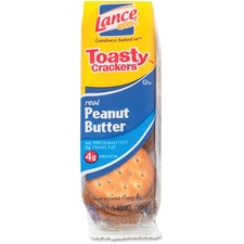 Snyderslance LNE SN40654 Lance Toasty Peanut Butter Cracker Sandwiches