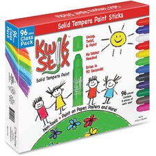 The TPG 696 Kwik Stix 96-piece Tempera Paint Sticks - 96  Box - Assort