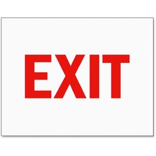 Tarifold TFI P1949EX Tarifold Safety Sign Inserts - 6  Pack - Exit Pri