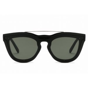 Iris S2064-C1 Classic Retro Unisex Fashion Brow-bar Round Sunglasses