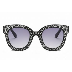 Iris S1087-C1 Women Fashion Oversize Round Sunglasses