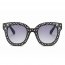 Iris S1087-C1 Women Fashion Oversize Round Sunglasses