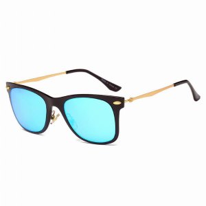 Iris D31 D02-B07 Classic Horn Rimmed Rectangle Fashion Sunglasses