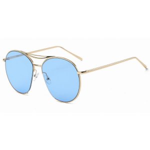 Iris S2036-CA02-B67 Oversize Tinted Lens Round Sunglasses