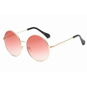 Iris S1067-C2 Women Metal Round Sunglasses