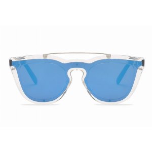 Iris S2064-C3 Classic Retro Unisex Fashion Brow-bar Round Sunglasses