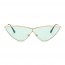 Iris S2067-C5 Women Metal Cat Eye Sunglasses