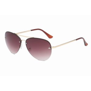 Iris S2097-C2 Classic Metal Aviator Fashion Sunglasses