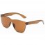 Iris S2057-C5 Retro Flat Lens Square Tinted Sunglasses