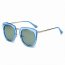 Iris PCA12 T05-P36 Mirrored Polarized Lens Oversize Cat Eye Sunglasses