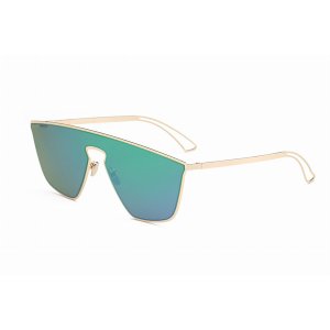 Iris S2030-CA02-B37 Women Square Futuristic Flat Lens Sunglasses