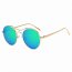 Iris CD16-CA02-B37 Retro Round Circle Metal Mirrored Sunglasses