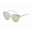 Iris D69-CR03-B12 Women Mirrored Metal Cat Eye Sunglasses