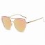 Iris CD11 R02-B12 Women's Brow Bar Mirrored Lens Cat Eye Sunglasses