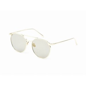 Iris D63-CA02-B23 Vintage Round Mirrored Flat Lens Sunglasses