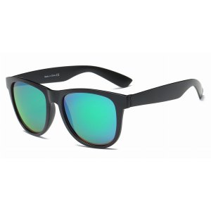 Iris S1031-BK2-SLC1 Retro Vintage Round Shape Mirrored Sunglasses