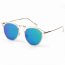 Iris D39-CA02-B37 Trendy Round Cut Out Browline Sunglasses