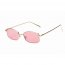 Iris S2076-C3 Retro Vintage Slim Rectangle Sunglasses