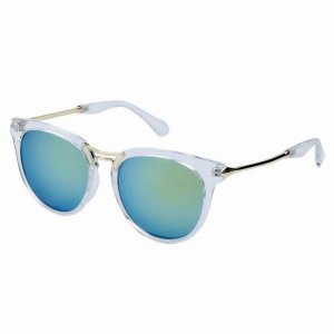 Iris 262 C1-2 Round Keyhole Bridge Horn Rimmed Sunglasses