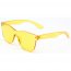 Iris S2057-C3 Retro Flat Lens Square Tinted Sunglasses