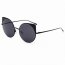 Iris CA03-CD02-B01 Women Mirrored Lens Round Cat Eye Sunglasses