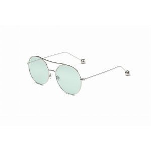 Iris S1016-CW02-B66 Unisex Round Tinted Lens Sunglasses