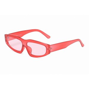 Iris S1132-C3 Retro Thick Rectangle Unisex Fashion Sunglasses