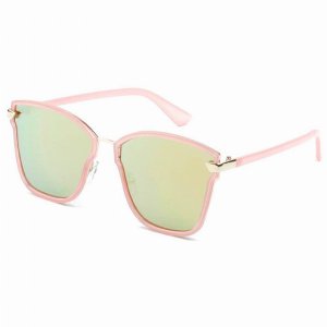 Iris D38-R02-B12 Classic Square Oversize Mirrored Fashion Sunglasses