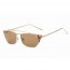 Iris S3008-C3 Women Metal Retro Flat Lens Rectangular Sunglasses