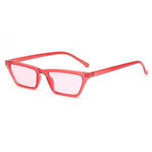 Iris S1071-C4 Women Small Retro Vintage Square Cat Eye Sunglasses