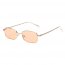 Iris S2076-C2 Retro Vintage Slim Rectangle Sunglasses