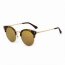 Iris CA05-B01-B23 Women Half Frame Round Cat Eye Polarized Sunglasses