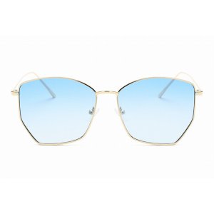 Iris S2073-C4 Women Oversize Geometric Metal Fashion Sunglasses