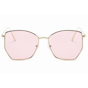 Iris S2073-C3 Women Oversize Geometric Metal Fashion Sunglasses