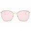 Iris S2073-C3 Women Oversize Geometric Metal Fashion Sunglasses