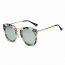 Iris PCA12 D03-P05 Mirrored Polarized Lens Oversize Cat Eye Sunglasses