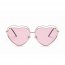 Iris S3006-C4 Women Metal Heart Shape Color Lens Sunglasses