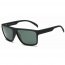 Iris P1008-BK4-GN2 Rectangle Retro Vintage Polarized Sunglasses