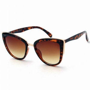 Iris S1005 D01-B01 Women's Vintage Oversized Cat Eye Sunglasses