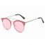 Iris S3011-C3 Round Circle Brow-bar Tinted Lens Sunglasses