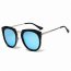 Iris PCA12 D01-P07 Mirrored Polarized Lens Oversize Cat Eye Sunglasses