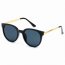 Iris A17-CA11-B12 Women's Flat Lens Metal Frame Cat Eye Sunglasses