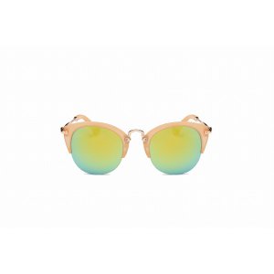 Iris D41-R14-B28 Women's Retro Classic Half Frame Horn Rimmed Sunglass