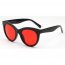 Iris S1044-C2 Women Round Cat Eye Sunglasses