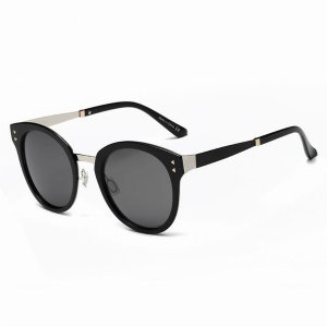 Iris CA16K D01-P01 Hipster Polarized Lens Horned Rim Sunglasses