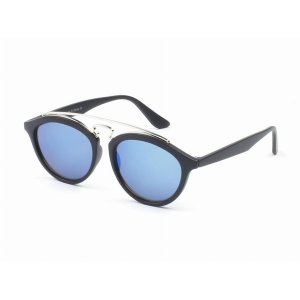 Iris D62-CA02-B12 Retro Metal Round Circle Lennon Sunglasses