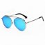 Iris CA08 CW02-B07 Retro Mirrored Lens Teardrop Aviator Sunglasses