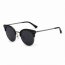 Iris CA05-D01-B01 Women Half Frame Round Cat Eye Polarized Sunglasses