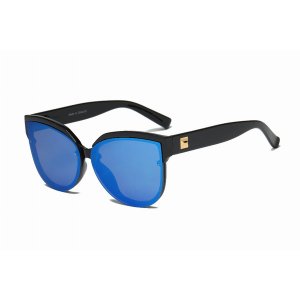 Iris S2055-C3 Women Oversize Mirrored Cat Eye Sunglasses