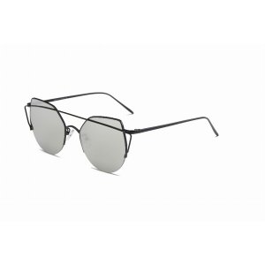 Iris D70 CD02-B05 Modern Cat Eye Mirrored Flat Lens Sunglasses